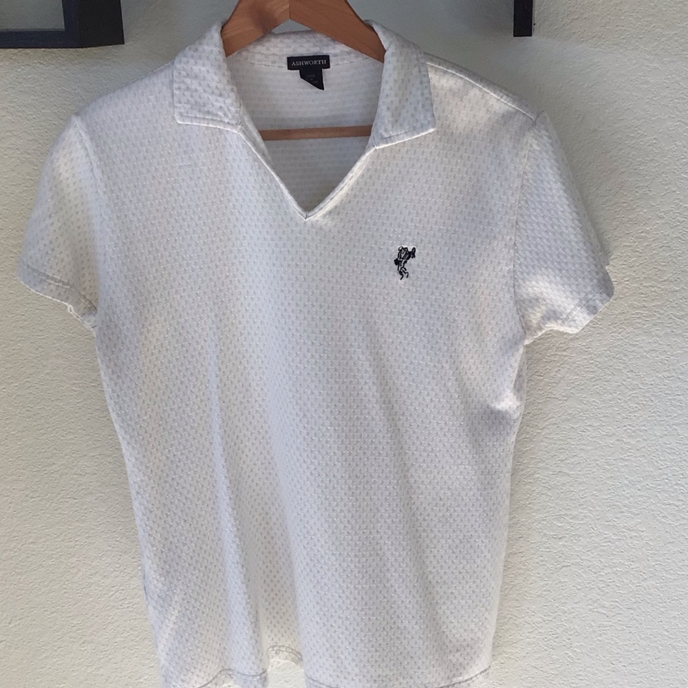 Ashworth White Short Sleeve Polo